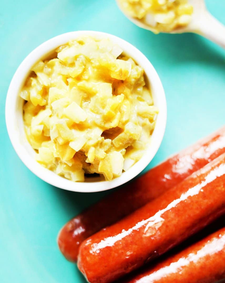 Old-fashioned hamburger relish recipe: Made with 3 simple ingredients. Click through for recipe.