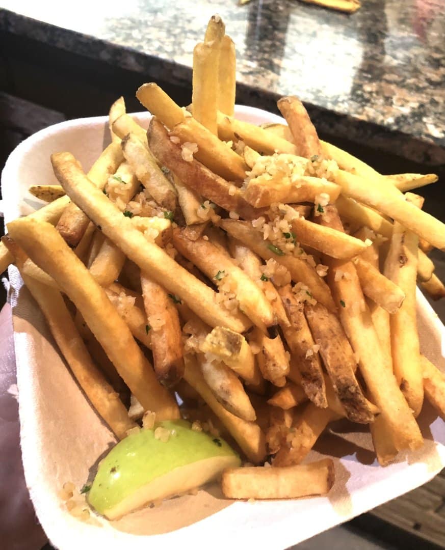 Garlic fries, from Ball Park Cafe at the Minnesota State Fair