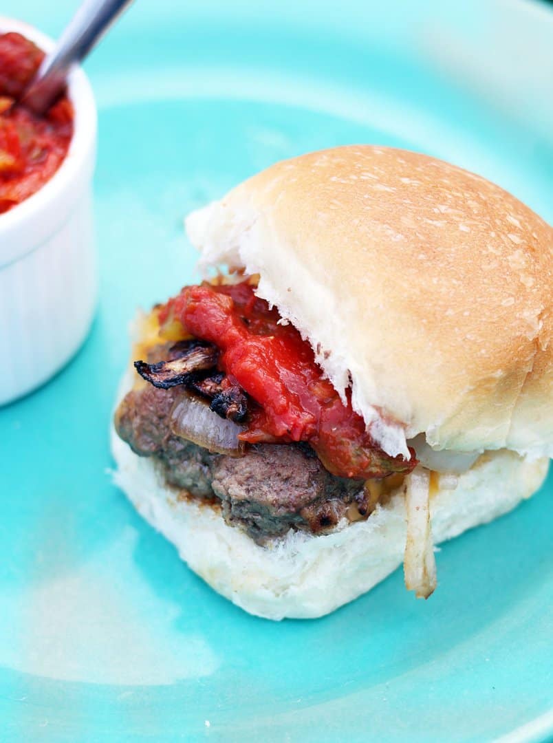 Red hamburger relish: the condiment your burger is missing. Click through for recipe.
