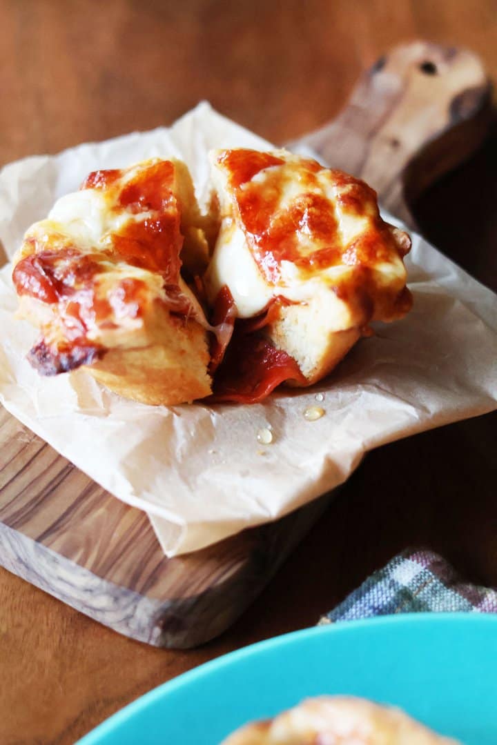 Hot honey pizza muffins: So easy, so cheap. Such a treat!