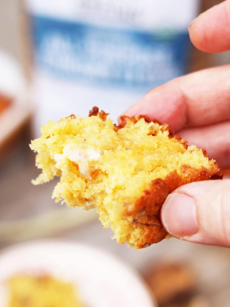 Pineapple cheddar quick bread, made with einkorn flour. Click through for recipe.